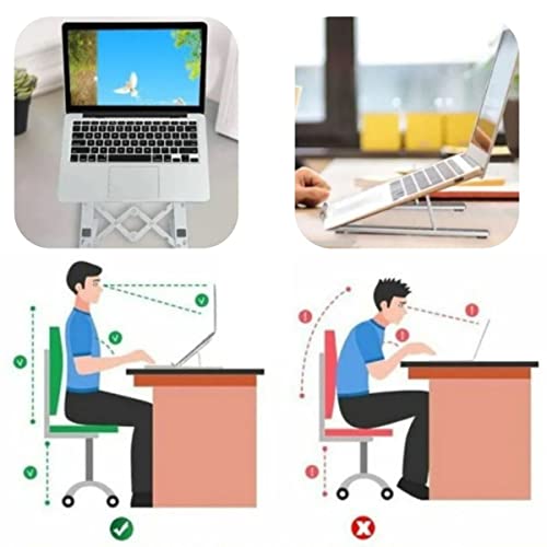 Suporte Para Notebook Ajustável Em Alumínio Weemsbox Ergonômico Ajustável Portátil Metal 6 41pIeHM4aNL