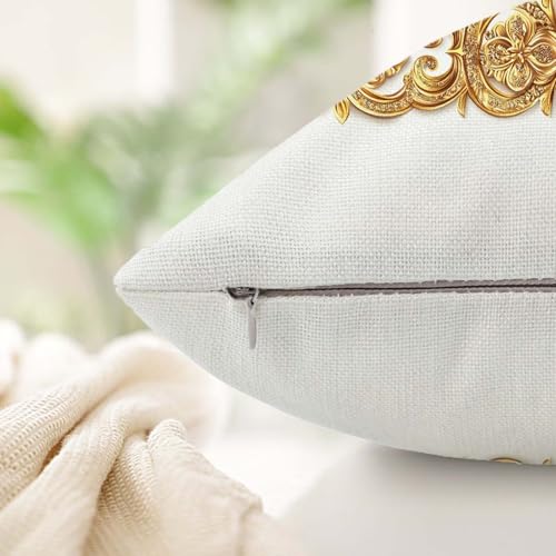 Housse coussin exterieur 60x60cm effet lin de qualité supérieure double face - 5