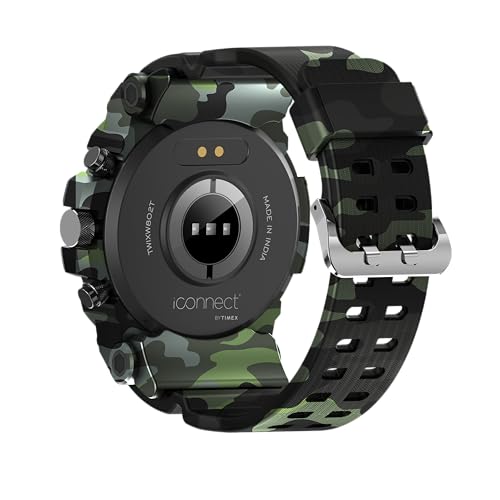 Image of TIMEX iConnect Go 1.38 inch(3.50 cm) Display with Functional Crown and BT Calling Smartwatch for Unisex - TWIXW802T