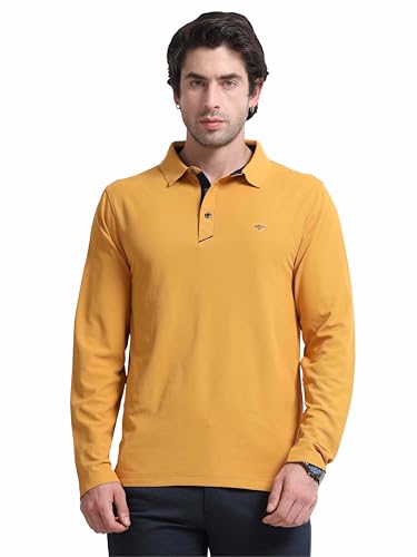 Image of STELLERS Men's Full Sleeve Polo T-Shirt | Feather Touch Feel | Odour Resistant | Wrinkle Free | Quick Dry | Stretchable | Lightweight | Anti-Static | UV Resistance | Anti-Microbial