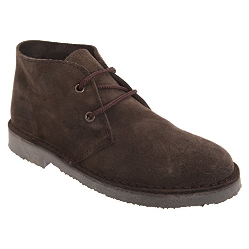 Mens Desert Boot Mod Retro Suede Brown (Brown) UK