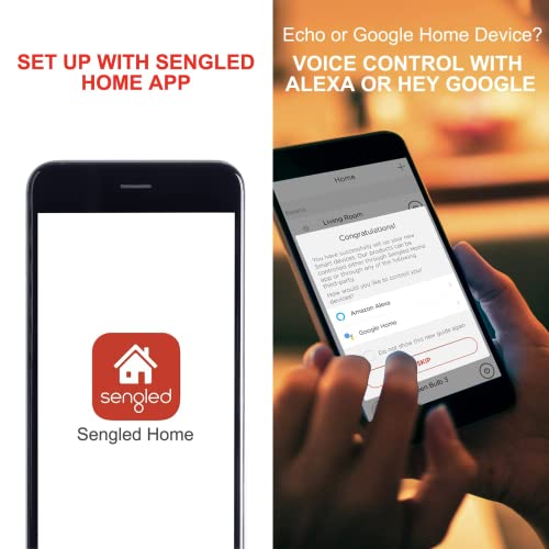 Sengled Smart Light Bulbs, Smart Candelabra LED Bulb, Dimmable Chandelier Light Bulbs, 5W (40W Equivalent) 450LM, Smart Bulbs that Work with Alexa Google, Only 2.4GHz WiFi, No Hub Required, 4 Pack by Sengled - Image 8
