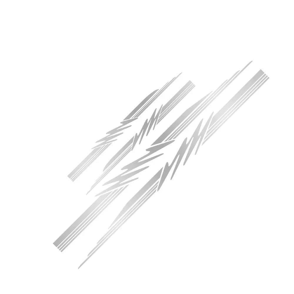 Bertdcx Matt Silver Auto Accessory Car Stickers Stripes Graphics For Motorhome Horsebox Caravan Rv Camper Van Body Decor Vinyl Decals Accessories(Matt Silver)