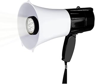 XDDCDH 30W Portable Hand Speaker Megaphone Strap Grip Loudspeaker Recording Play Horn Tour Guide Speakers Loud Volume