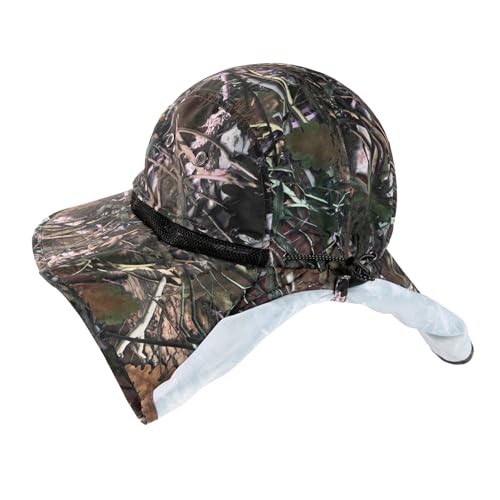 Image of Oversized XL XXL Mens Sun Hat Big Head Neck Flap Shade Waterproof UPF50+ Wide Brim Hat Fishing Safari Hiking