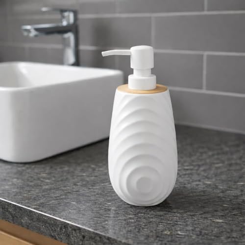 Image of Premium Acrylic Soap Dispenser - 300 ml | Liquid Soap Bottle for Bathroom & Kitchen | Refillable Hand Wash, Lotion, Shampoo & Sanitizer Pump Dispenser for Home & Office(Pack of 1, Multicolor)
