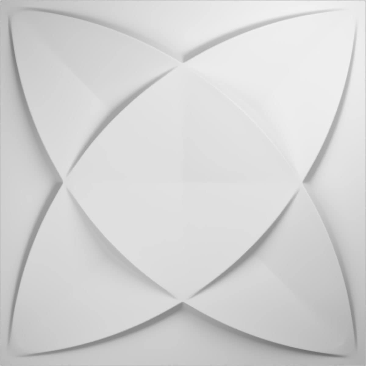 Ekena Millwork WP20X20SWWH-CASE-10 Speedwell EnduraWall Decorative 3D Wall Panel, 19 5/8"W x 19 5/8"H, White, 10 Each