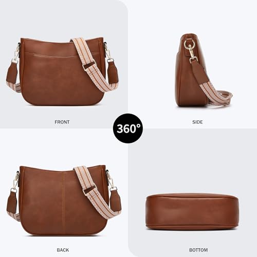 Worldlyda Purses for Women Soft PU Leather Shoulder Bag Cute Hobo Tote Crossbody Purse and handbags Lightweight Satchel4