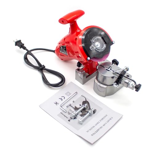 Aitoserlea Electric Chain Sharpener Benchtop Chain Sharpening Machine Portable Chain Grinder 250W 7500RPM