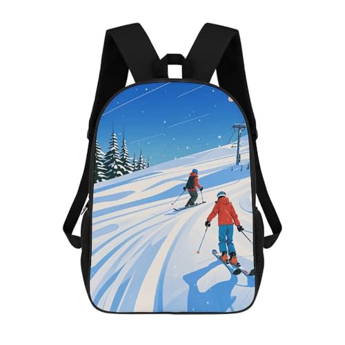 JTKBNVM 20L Ski Theme Backpack