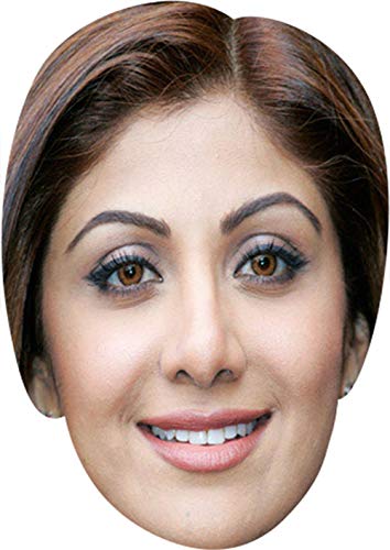 FoxyPrinting Shilpa Shetty MH 2018 Celebrity Cardboard Party Face Mask Fancy Dress