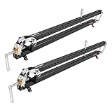 SpeTool 24 Inch Panel Clamp 2 Pack, 4-Way Pressure Steel Parallel Clamp For Board Cabinet, Tabletops, Woodwork, Adjustable Parallelogram Couplers, Cutting Board Clamps For Precision Projects