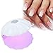 Enfudid Mini UV LED Nail Lamp UV Light for Nails, 180Â°Opening Design USB Nail Dryer Portable LED Nail Lamp Curing All Gels 18W Quick-Drying Sun UV LED Lamp for Single Finger