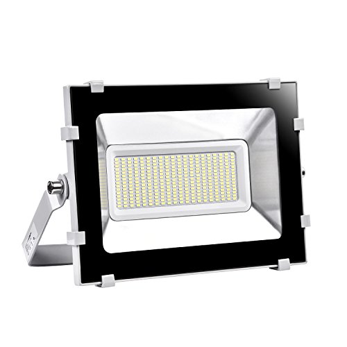 Preisvergleich Produktbild Viugreum® 50W LED Außenbeleuchtung, Scheinwerfer, Verdünner und Feuerzeug Design, Wasserdicht IP65, 6000LM, Tageslicht Weiß (6000-6500K), Super helles Sicherheitsbeleuchtung, für Garten, Lager