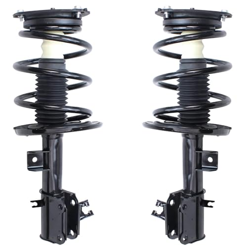 Image of Detroit Axle - Front Struts Kit for 2009 2010 2011 2012 2013 2014 Nissan Maxima, 2 Struts with Coil Spring 4 Inner Outer Tie Rods 4 Front Rear Sway Bars 2 Rear Shocks 2 Boots Replacement Suspension