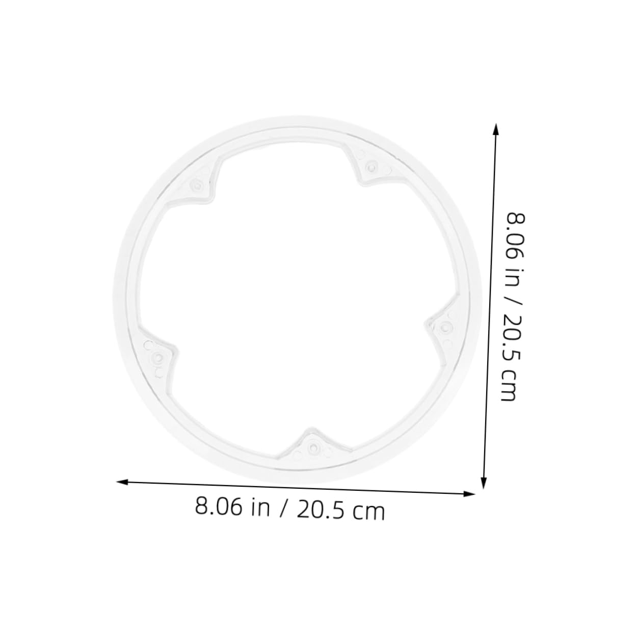 BCOATH 3pcs Bicycle Chain Wheel Crankset Cover Durable Plastic Sprocket Protector for Road Mountain Folding Bikes Effortless Installation Lightweight Design Enhanced Safety