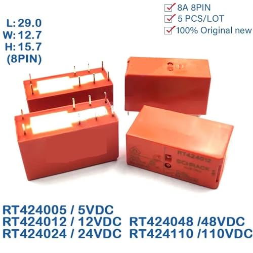 Relais RT424110 double inverseur 8A pour commutation stable - 3