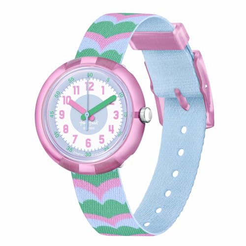 Flik Flak Girl Kids Watch Biosourced Quartz Waterproof Retro Scales