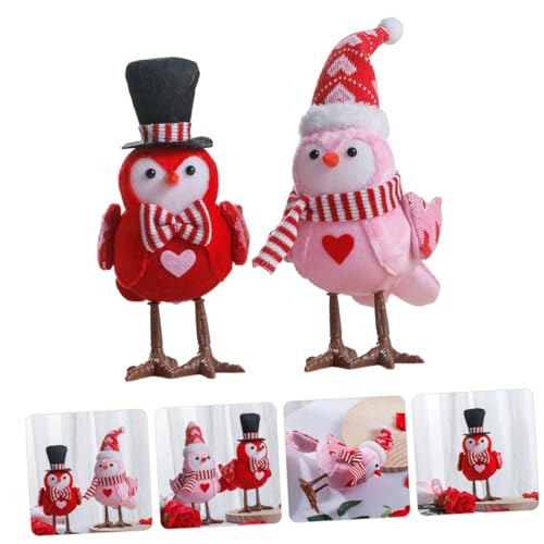 Décoration de table Saint-Valentin lot de statuettes oiseau pour centre de table mariage romantique