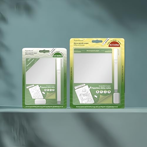 Mini pizarra magnética de borrado en seco, 2 unidades, pizarra blanca magnética reutilizable con goma de borrar, sin papel, sin tinta, sin baterías para oficina, práctica de estudiantes, dibujo y