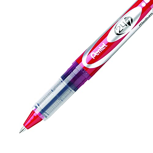 Pentel bLD97 b roller rouge avec encre à séchage rapide boîte de 12 - 3