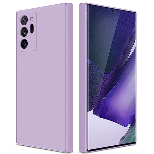 GiiYoon Funda para Samsung Galaxy Note 20 Ultra 5G, Case de Silicona Suave de TPU Carcasa Protector de Goma Fexible Prueba Liviano y a Delgado de Golpes Antirrayas para Teléfono (Violeta)