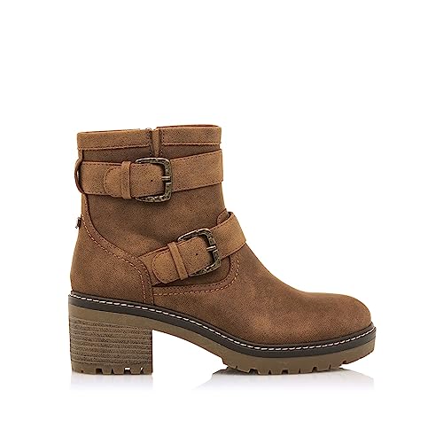 MTNG Botines de tacón Mujer Botines de tacón Doris 52198 Mujer | Botines de tacón Casual | Cierre con Cremallera | 55303 | DONETS Cuero