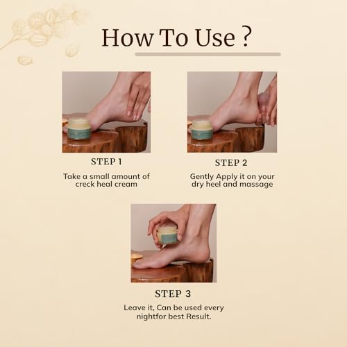 Image of Mellow Herbal Crack Heal Foot Cream | Ayurvedic for Cracked Heels & Dry Skin | Enriched with Beeswax, Sesame Oil & Castor Oil | Deep Nourishment & Fast Healing | Paraben-Free & Ayush Certified | 50g