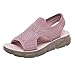 Winter Damen Schuhe Mesh Damen Sport Atmungsaktive Schuhe Wanderschuhe Sandalen Leichte Turnschuhe Für Sommer Damen Sandalen (Pink, 40)