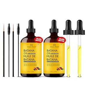 Botanic Hearth 100% Pure Batana Oil For Hair Growth | Infused with Batana& Kemel | Hair Oil Repairs Dry Damaged Hair, Strengthening, Healthier – Hair Tonic, 4.0 fl oz (pack of 2)