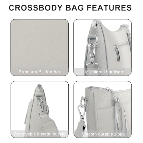 Crossbody Bags for Women,PU Leather Handbags/Shoulder Bag,Adjustable Straps,Large capacity and Lightweight4