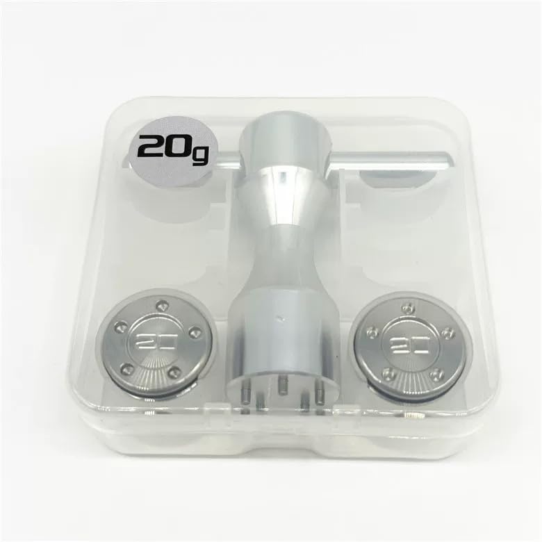 Compatible with Titleist Scotty Cameron Golf Club Putter 2pcs Weight+Wrench Tool 15/30/35/40/45g (Silver,2pcs*5g+Wrench)