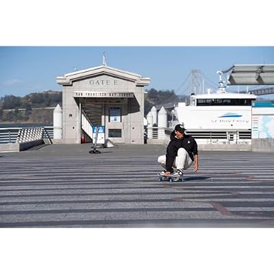 Flow Surf Skates Cruiser - 29x10 7-Ply North American Maple Deck, Carving Truck, Fully Assembled, Supports up to 275 lbs for Surf-Like Carving