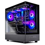 Skytech Azure Gaming PC Desktop, Ryzen 7 9700X 3.8 GHz (5.5GHz Turbo Boost), NVIDIA RTX 4060 8GB GDDR6, 2TB SSD, 32GB DDR5 RAM 6000 RGB, 650W Gold PSU, 360mm ARGB AIO, Wi-Fi, Win 11 Home