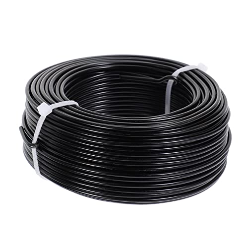 Alambre de aluminio negro de 3 mm para manualidades y joyería flexible