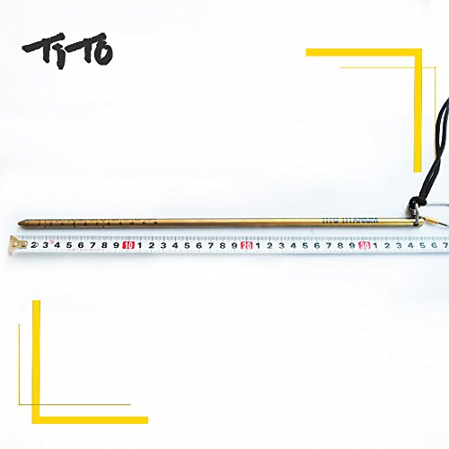 Tito Titanium Scuba Diving 14''/35Cm Titanium Alloy Lobster Tickle Pointer Stick W/Measurement & Lanyard (Titanium Color) #TOP3