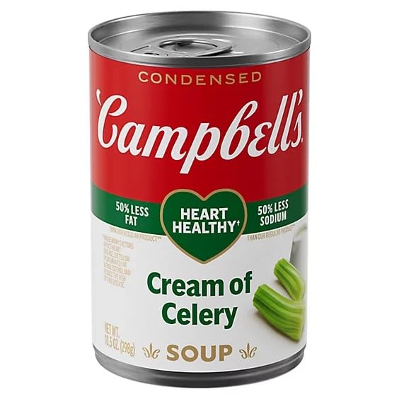 Heart Healthy Condensed Cream of Celery Soup, 10.5 Ounce Cans (Pack of 6)