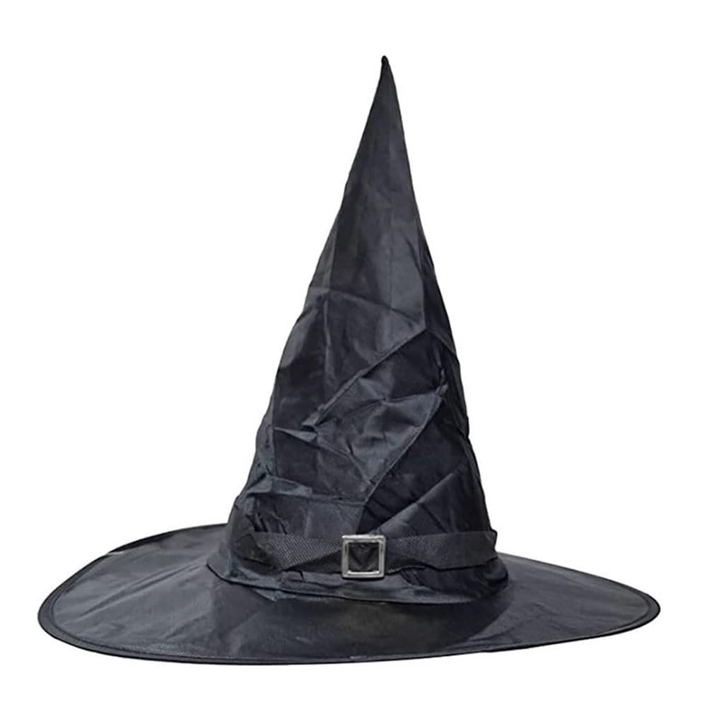 Mad ToysWitch Hat Halloween Costume Accessories for Theme Party Roleplay Cosplay Dress-Up Photobooth Props, Black One Size Fits 5+ Years 88101
