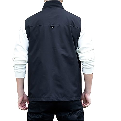 Zeiyignr Men's Golf Lightweight Photo Vest Travel Hunting Fishing Vest Sleeveless Outdoor Work Jacket with Multi Pockets3