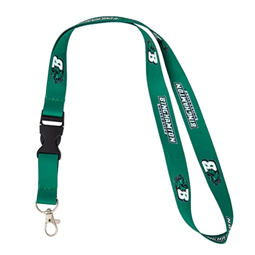 Desert Cactus Binghamton University Lanyard Bearcats Car Keys ID Badge Holder Keychain Detachable Breakaway Snap Buckle (Green)