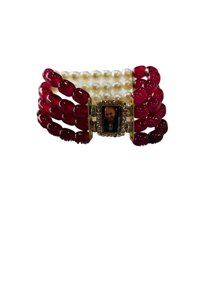 Guruji Bracelet Swaroop Blessing of Guruji | Guru Ji swaroop Bracelet in 4 layer in many colours|Jai Guruji | Blessing Always Guruji (pink) (B0CMJ8WT3Z) Amazon Price History, Amazon Price Tracker