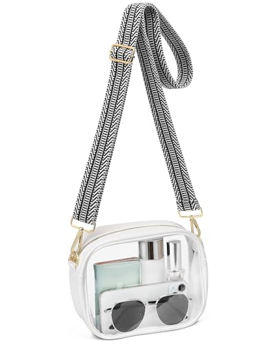 Clear Bag for Stadium Events, Clear Purse for Women Stadium Crossbody, Transparent Bag for Concert Sport Festival