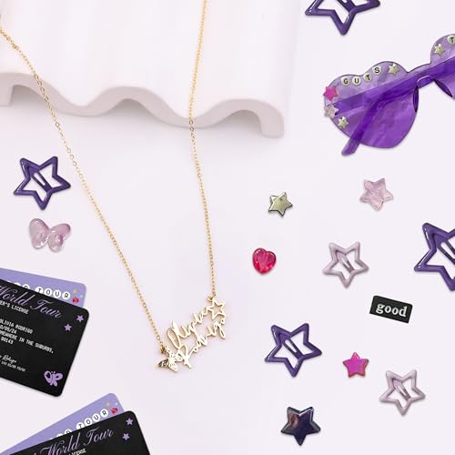 Inspired Name Necklace Compatible with Olivia, Music Singer Name Necklace for Fans Concert Accessories Gifts3