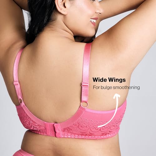 Image of NYKD NYB101 Cotton Non Padded Non Wired Full Coverage Everyday Bra M-Frame Bounce Control (Plus