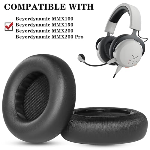Repuestos de Almohadillas para Auriculares Beyerdynamic MMX100 MMX150 MMX200 Pro con Cubiertas de Cuero Proteico y Espuma de Memoria miniatura 2
