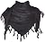 Explore Land Cotton Shemagh Tactical Desert Scarf Wrap (Black)