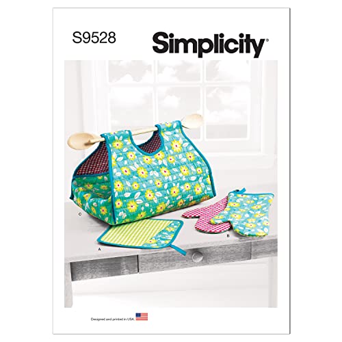 Simplicity SS9528OS Kitchen Accessories Pot Holder, Mitt, and Casserole Carrier