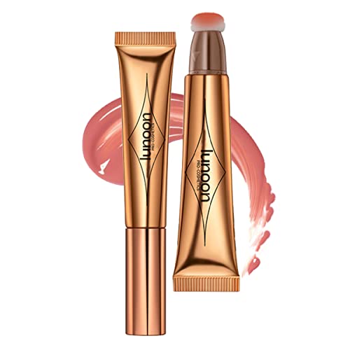 Aaiffey Cream Blush Beauty Wand,Liquid Face Blush With Cushion Applicator,Natural Silky Smooth Creamy Blendable Blush Stick For Cheek Lip,Lightweight Matte Finish (02# Pink) #TOP10