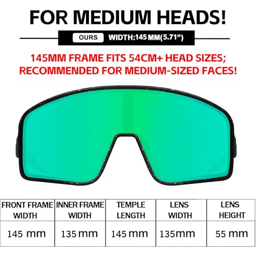 Image of MAXJULI Polarized Sunglasses for Men Women, Windproof Outdoor Sports Cycling Running UV400 Protection Sun Glasses 8121