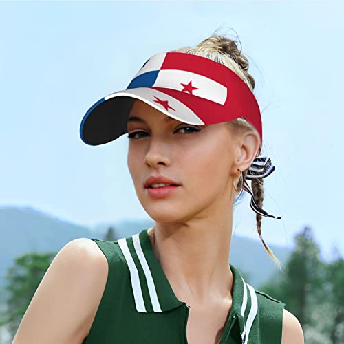Image of Cute Funny Flag Hat Women Men Adjustable Flag Sport Sun Visor Hat Summer Fashion Sun Cap Beach Flag Hat